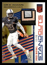 2017 DONRUSS ELITE MIKE ADAMS 11 MINT PATCH PRO BOWL STANDOUTS PRIME 69/99 COLTS