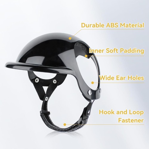 Extra Small Dog Goggles and Xsmall Dog Helmet, 2Pcs Anti-Uv Doggy Sunglasses Cat - Afbeelding 4 van 7