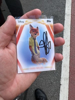 JASON BATEMAN SIGNED 2026 Topps Disney Neon BASE - Nick Wilde #61