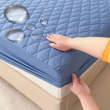 Quilted Mattress Protector Anti-mite Breathable Fitted Sheet Soft Mattress Cover