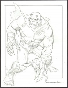 KEVIN NOWLAN SIGNED DEMON PRELIM ORIGINAL ART-8.5 x 11! FREE SHIPPING!