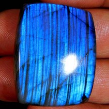 Venta al por mayor 54,45 quilates natural prodigiosa labradorita azul cojín cabujón piedras preciosas