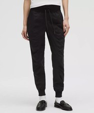 NWT Lululemon Dance Studio Mid-Rise Black Jogger Full Length size 8 Authentic