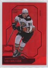 2024-25 Skybox Metal Universe PMG Red 36/100 Leo Carlsson #85