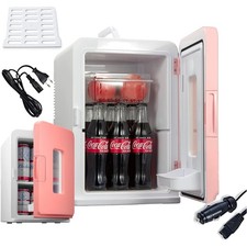 Mini Kühlschrank 15L Tragbar USB AC/DC kühlen heizen Auto Heim rosa