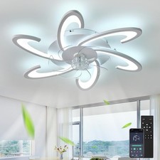 Ceiling Fans with Lights and Remote Quiet Fan Light Ceiling LED 6 Speed Dimmable