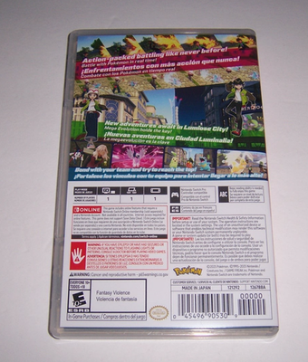 Authentic Box Case ONLY Replacement Nintendo Switch Pokemon