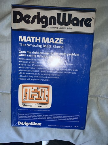 Math Maze Educational Math Game Commodore 64 Design Ware New Sealed FREE SHIP - Picture 7 of 7