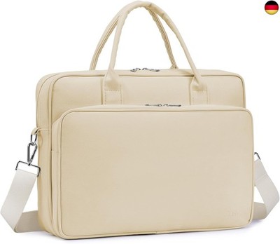 BAGZY Arbeitstasche Damen Leder Laptoptasche 14 Zoll 15,6 Zoll Groß 