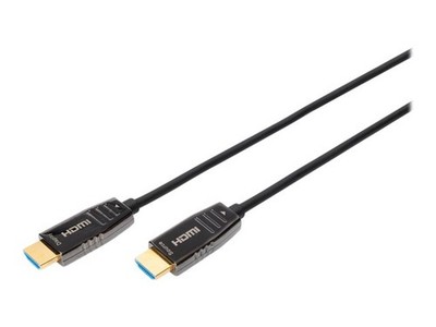 DIGITUS HDMI  AOC Hybrid Glasfaserkabel UHD 8K 30 m Gold