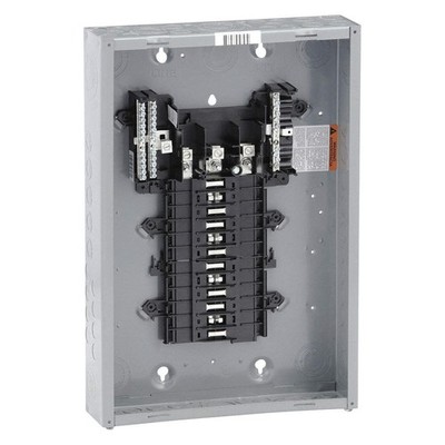 SQUARE D QO324L125G Load Center,125A,Lug,3 Phase,24 Spaces 6B460