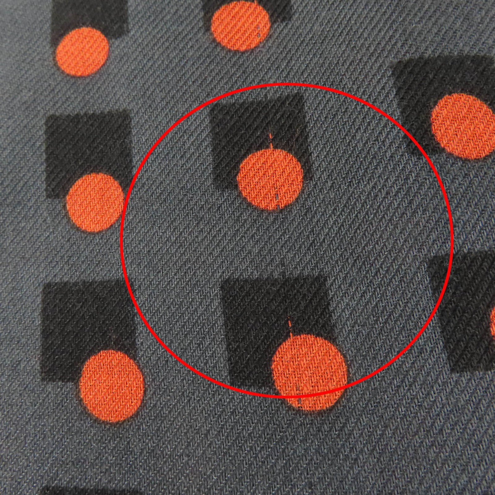 Pristine HERMES Stall Dot design large shawl with… - image 11