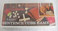 Vintage 1971 Scrabble Sentence Cube Board Game by Selchow & Righter SEALED & NEW