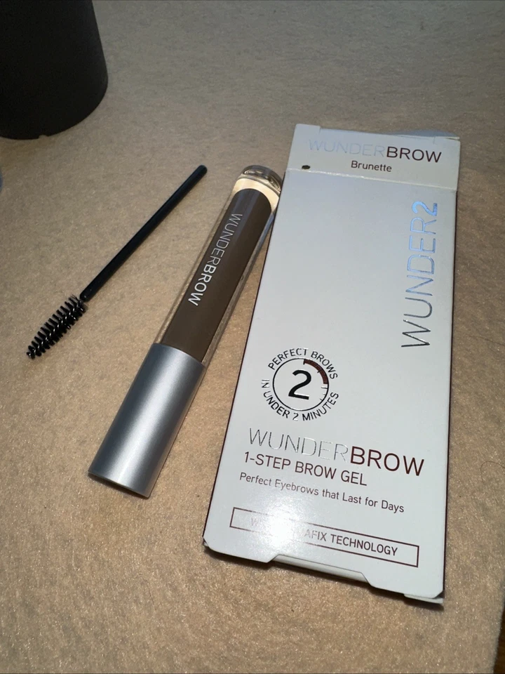 WUNDER2 Wunderbrow Long Lasting Eyebrow Gel - Brunette New In Box RARE! - Image 4 of 4