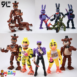 9L3D Printed FNAF Freddy Fazbear's Fantasy Warrior Action Figure