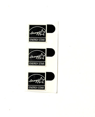 3 PCS Energy Star Sticker Decal Badge 10mm x 10mm - (16mm),Small Size