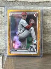 2020 Bowman Draft Gold Border #37/ 50 Levi Prater #BD-125 1st Edition