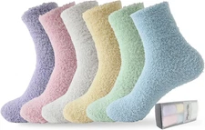 Womens Fuzzy Socks Slipper Soft Plush Warm Fluffy Winter Sleep Cozy Socks for Wo