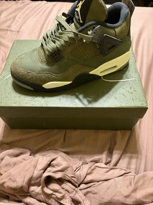 Air Jorden 4 Retro SE Craft Olive Vanilla Men's Size 9