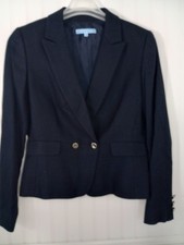 Antonio Melani Classic Navy Blue Blazer Size 8 Suit Jacket Career