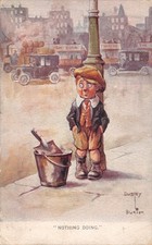 MIXED OLD COMIC POSTCARD COAL BOY DUDLEY BUXTON GOOD PLUS
