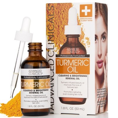 Advanced Clinicals Turmeric Oil For Problem Skin 1.8 Fl Oz (53mL)