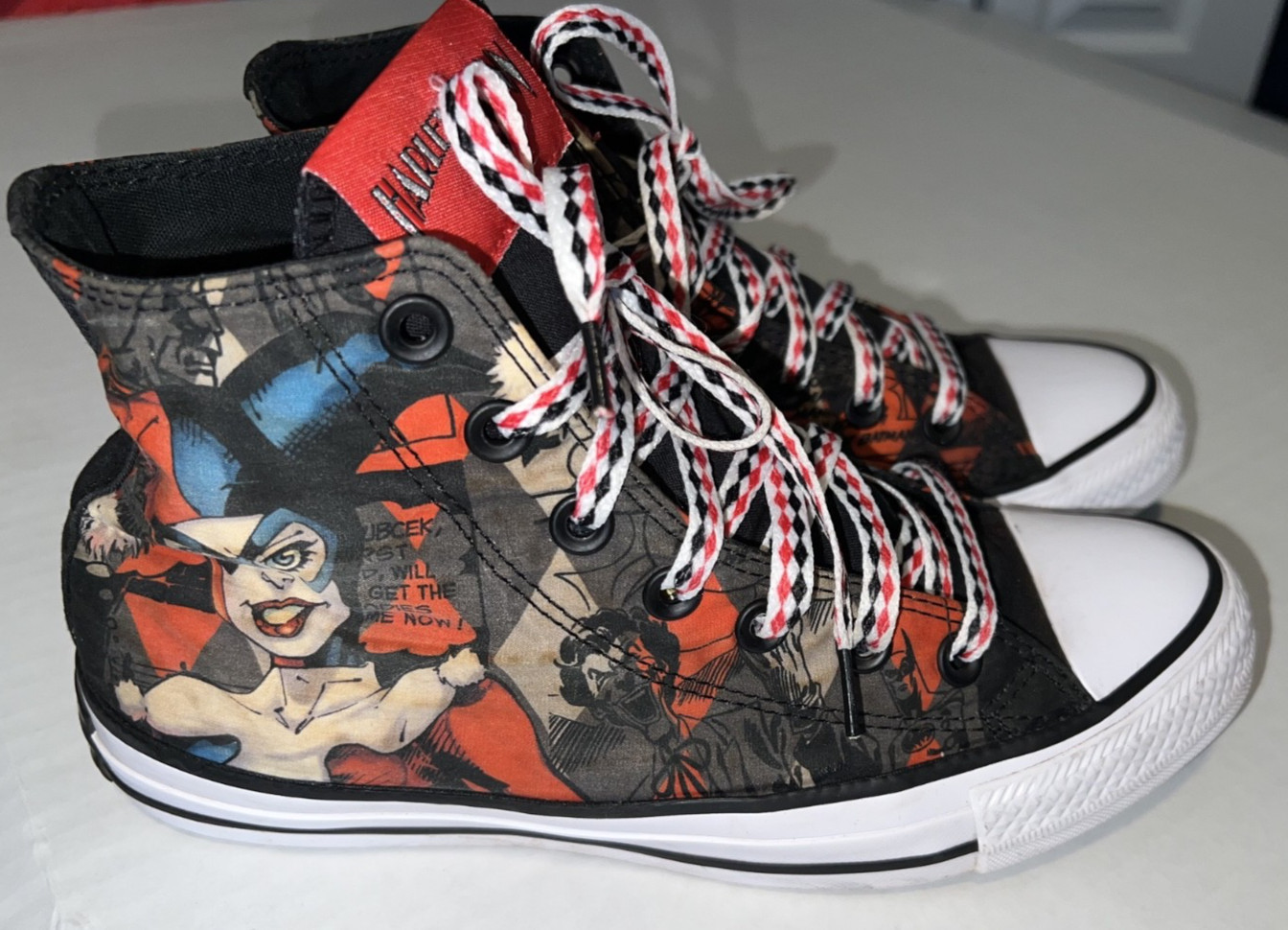 Converse Chuck Taylor AllStar Harley Quinn Graphic High Top Women Size 7 Men 5