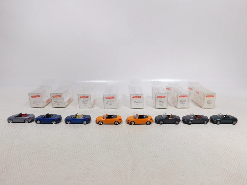 Wiking 1:87 H0 8x Modello Autovettura Audi Tt Roadster 0134 131 134 Mint + Box # - Immagine 2 di 4
