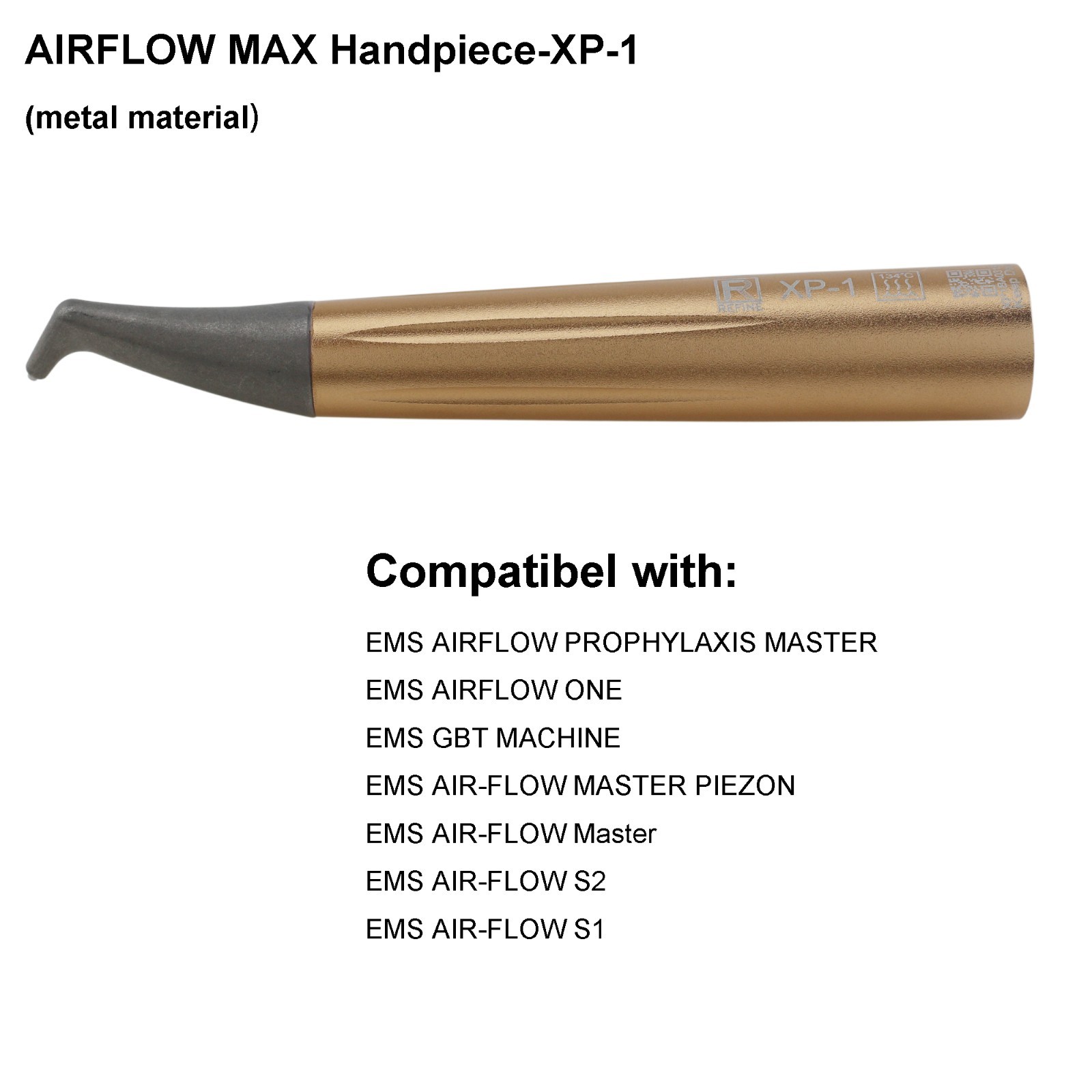 Dental AIRFLOW MAX GBT Handpiece For EMS AIRFLOW ONE PROPHYLAXIS MASTER PIEZON