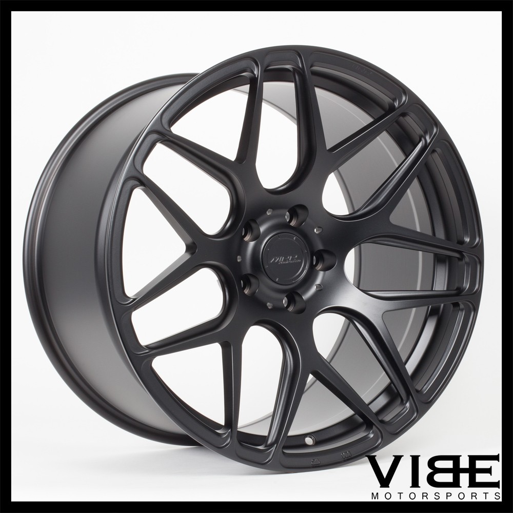 21" MRR FS01 MATTE BLACK FORGED CONCAVE WHEELS RIMS FITS MASERATI QUATTROPORTE
