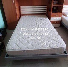 Letto 1 piazza e 1/2 completo di materasso