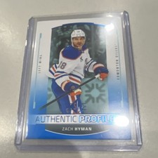 Upper Deck hockey 2025-26 SP Blue Zach Hyman #AP-6 Oilers Card