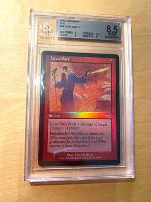 MTG Foil Lava Dart Judgment Beckett Graded 8.5 NM-MT+
