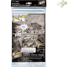 Resealable Current Size Comic Bags 2-Mil Polypropylene 6-7/8 X 10½ Inches 100...
