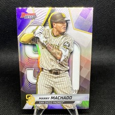 2025 Topps Bowman Chrome Manny Machado Purple Geometric Refractor /250 #6 Padres
