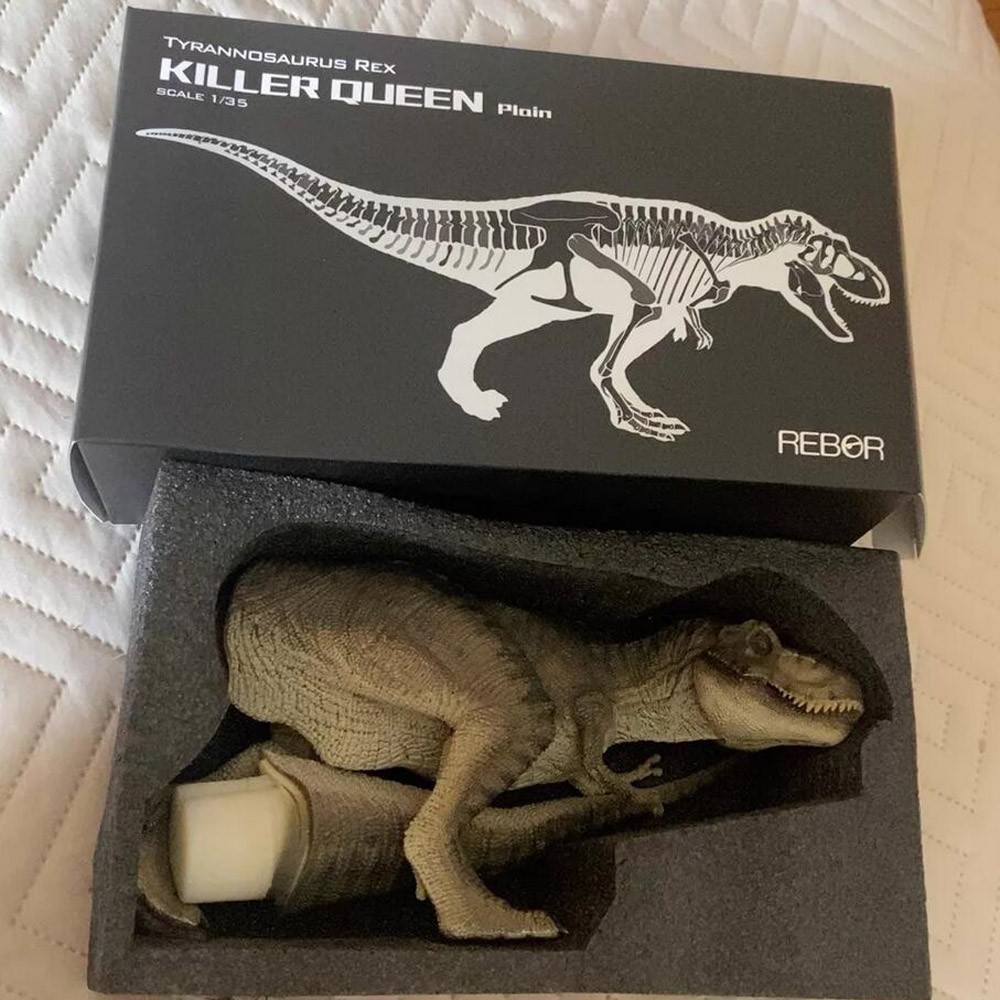 REBOR Tyrannosaurus rex KILLER QUEEN Plain Dinosaur Statue Model Display