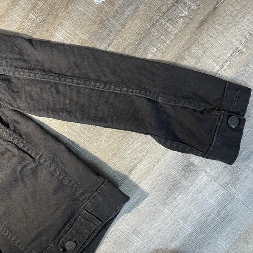 Levi's Giacca Camionista Donna Denim Nero Giacca Jeans Classica Taglia M - Foto 6 di 6