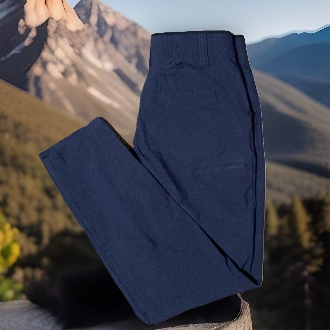 KÜHL Weekender Pant Men’s 28x32 Blue Stretch Travel Hiking Zip Ankle UPF 50