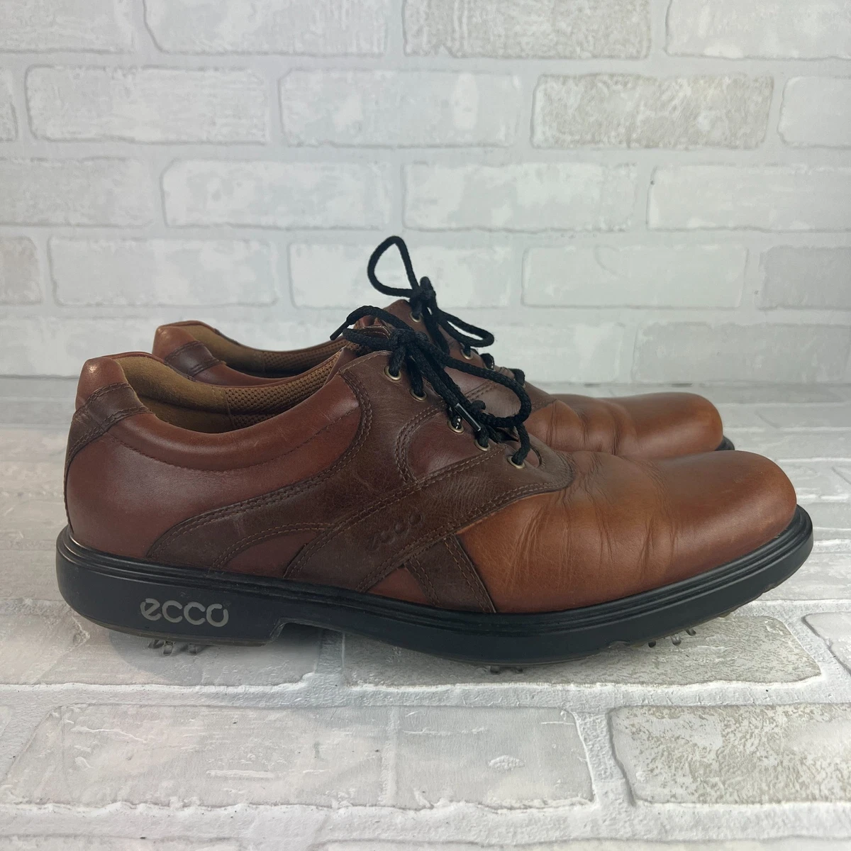ECCO Leather Upper Brown Golf Shoes for Men for sale | eBay