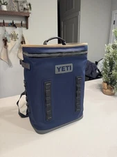 YETI Hopper BackFlip 24 Backpack Cooler - Navy Blue - Great Used Condition