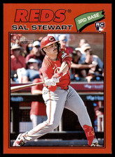 2026 Topps Heritage SP Rookie - Sal Stewart #221 Red Border (RC) Reds