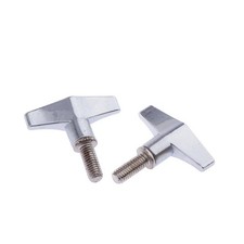 2x Cymbal Stand Wing Screw for Drum Parts Quick Release Cymbal Wingnut 6mm