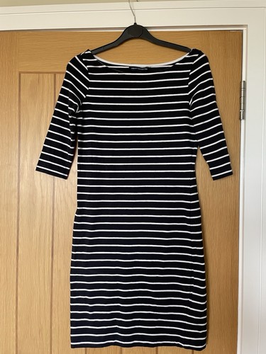 Navy Blue And White Stripe Dress From French Connection Size 8