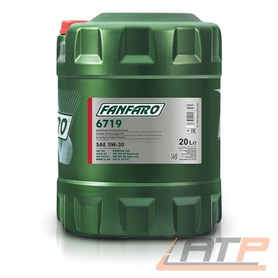 FANFARO 20 L SAE 5W-30 MOTORÖL FÜR VW 504 507 TL 52195 API SN BMW MB PORSCHE