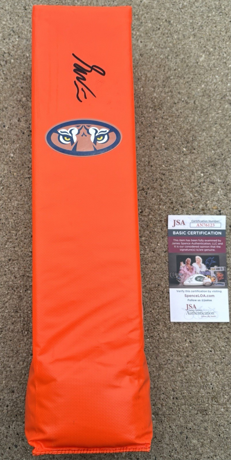 SETH WILLIAMS SIGNED End Zone Pylon JSA COA AUBURN TIGERS 