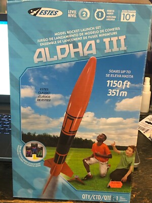  Flying Model Rocket Alpha lll New in Box