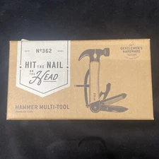 Gentlemens Hardware  Hammer  Multi Use Tool Hit The Nail On The Head No. 362 NIB