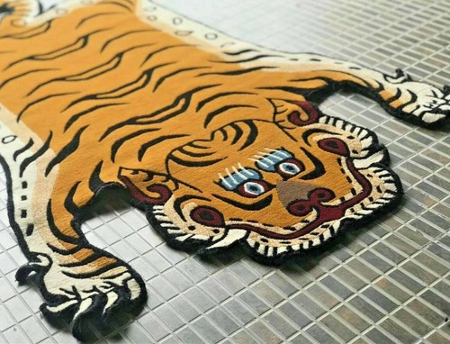 Handknotted Tibetan Tiger Rug Carpet Runner -3 different sizes -Wool -handmade - Picture 2 of 5