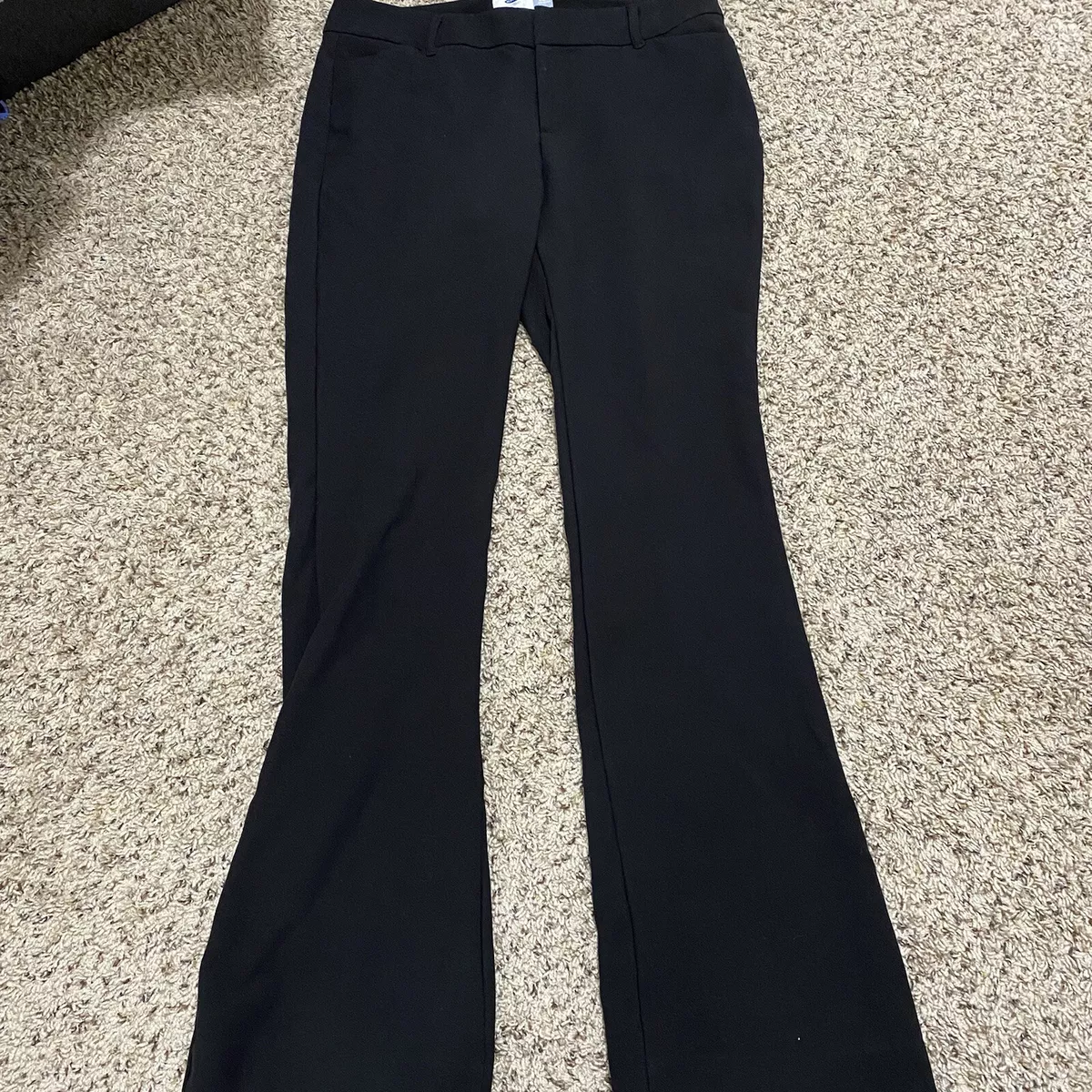 Old Navy Womens Mid Rise Black Dress Pants Size 10 Regular