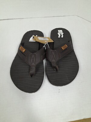 Mens‎ Flojos WaveRunner Chocolate Brown Thong Sandals Flip Flops Size 9 Mens Flojos WaveRunner Chocolate Brown Thong Sandals Flip  main image 4